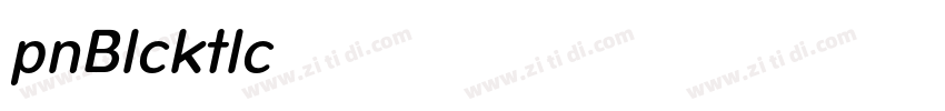 Opun Black Italic字体转换